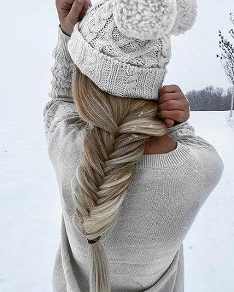 The Loose Fishtail Braid - beanie hairstyles