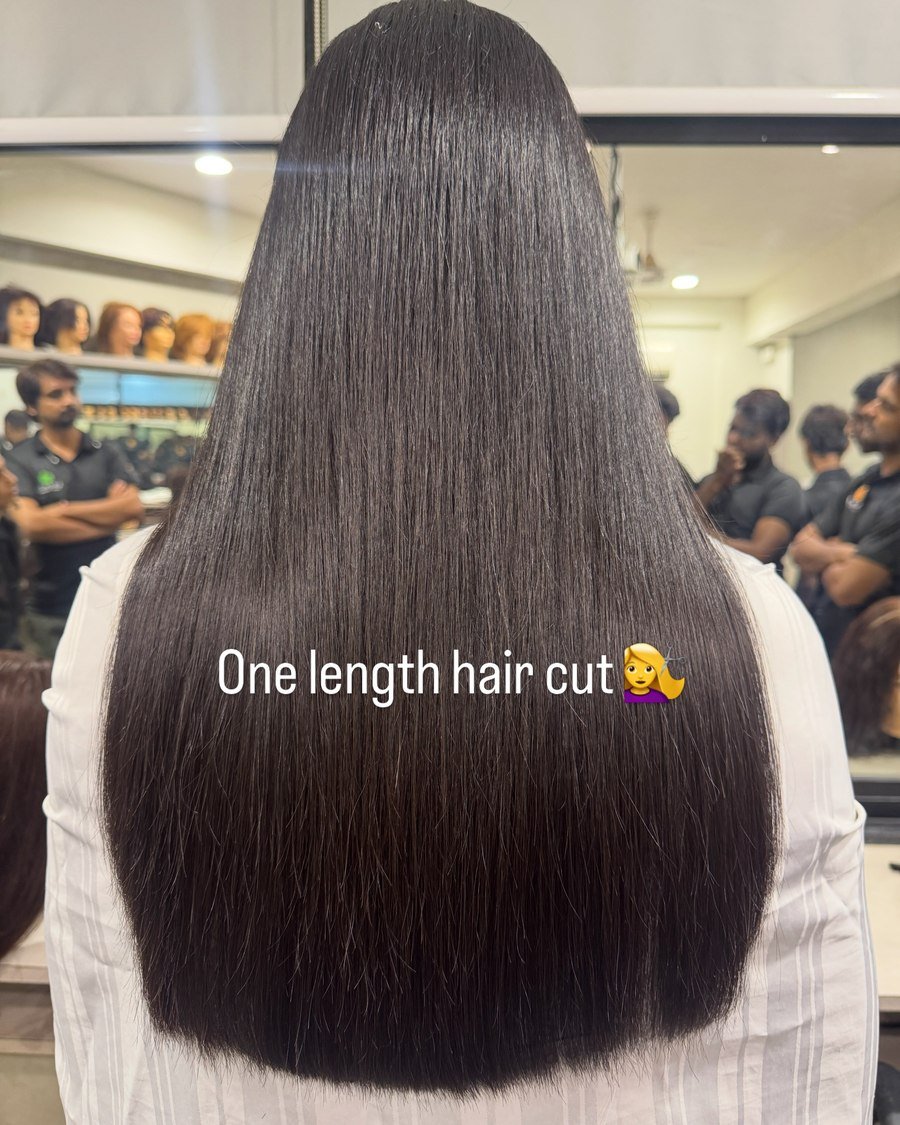 The One-Length Blunt Cut womens haircut