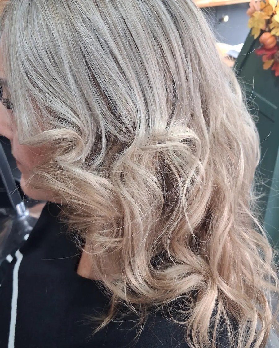 Silver Babylights - gray hair color