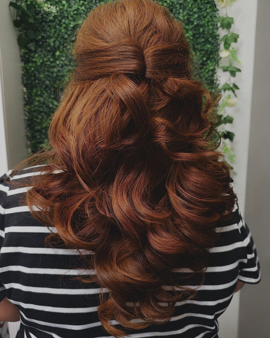 Half-Up Twisted Crown - fall hairstyles for black women