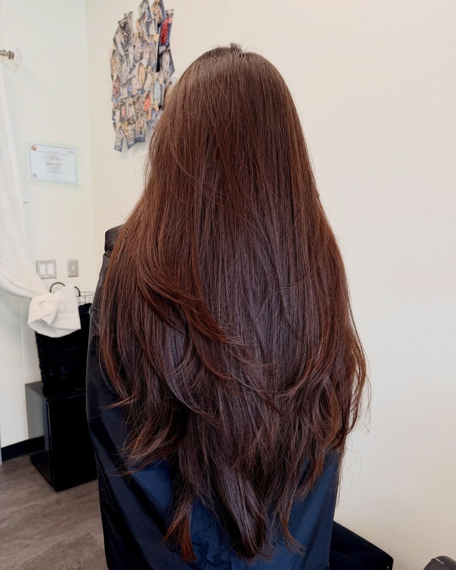 The V-Cut womens haircut