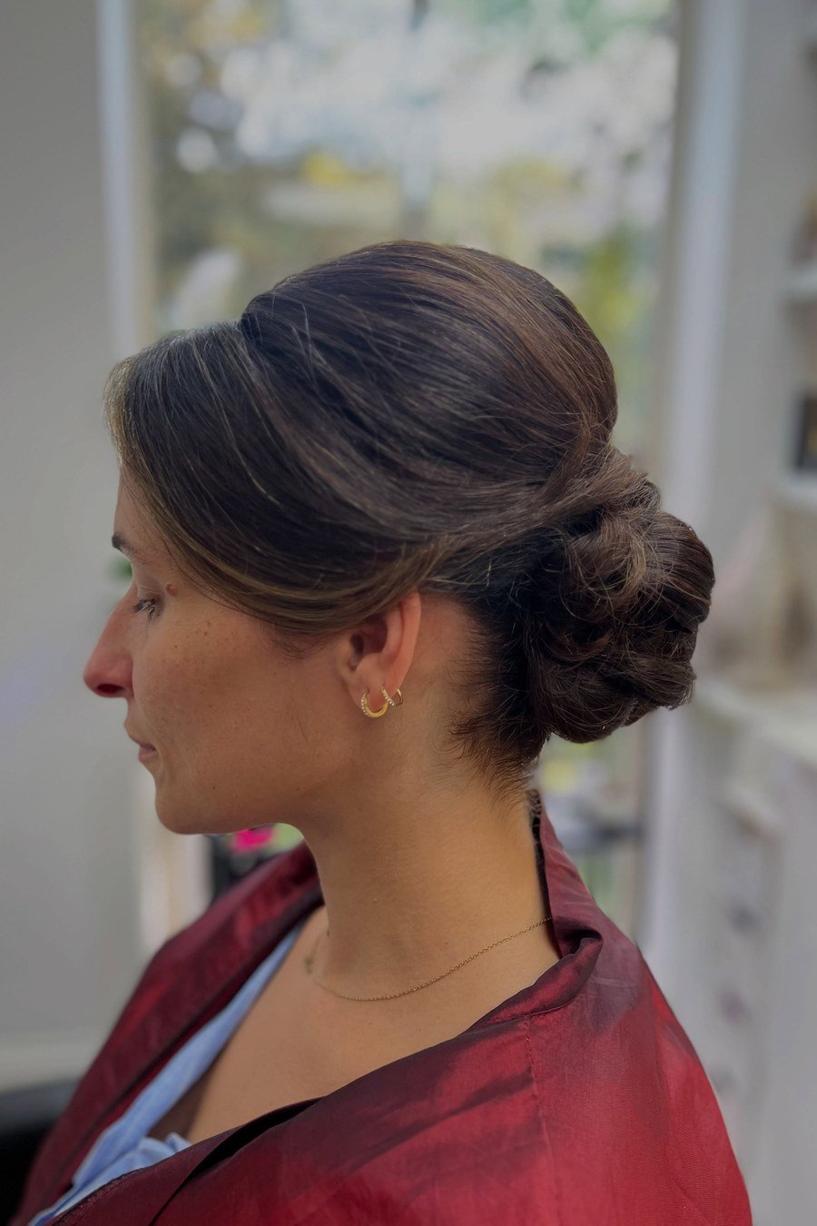 Twisted Low Updo — easy updo for wedding guest hairstyle