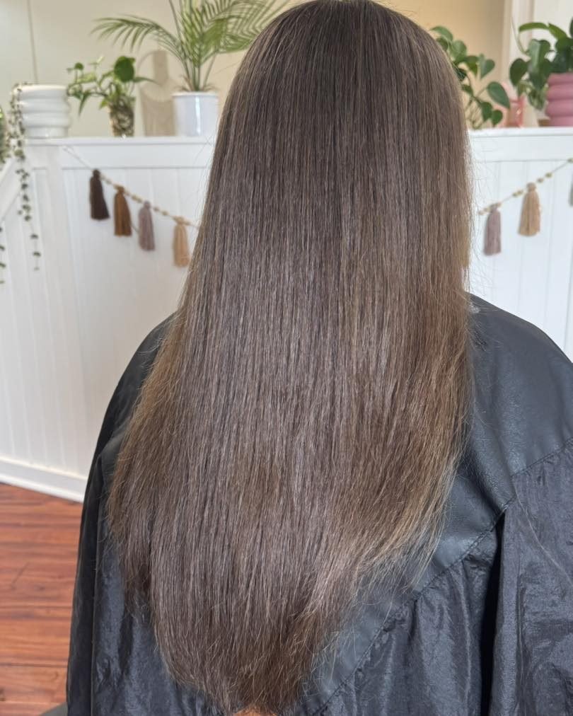 Blended invisible layers - long layered haircut for women over 50