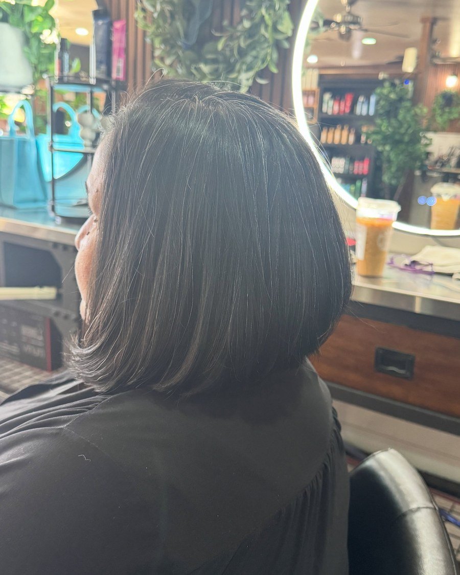 A-Line Bob for thick hair - low maintenance short bob haircut