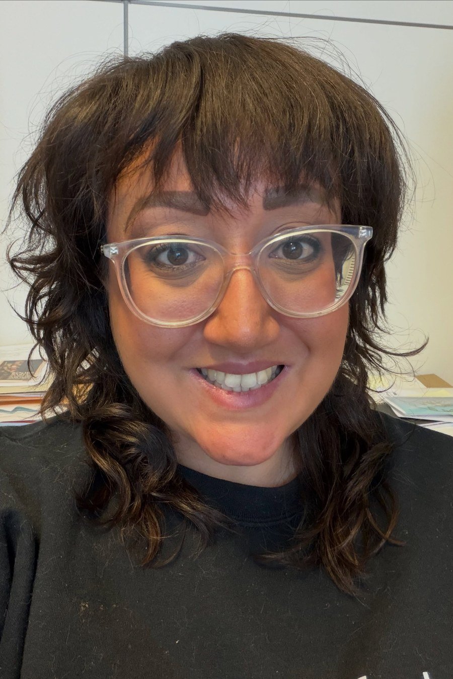 Curly Mullet with Bangs - curly hairstyles