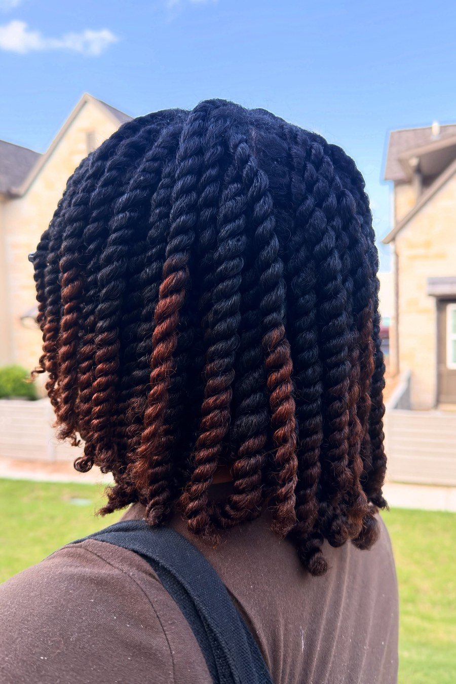 Chunky Two-Strand Twists - natural hair styles