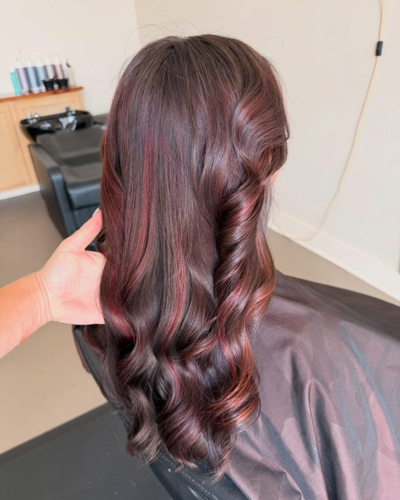 Burnt copper balayage fall hair color 2026