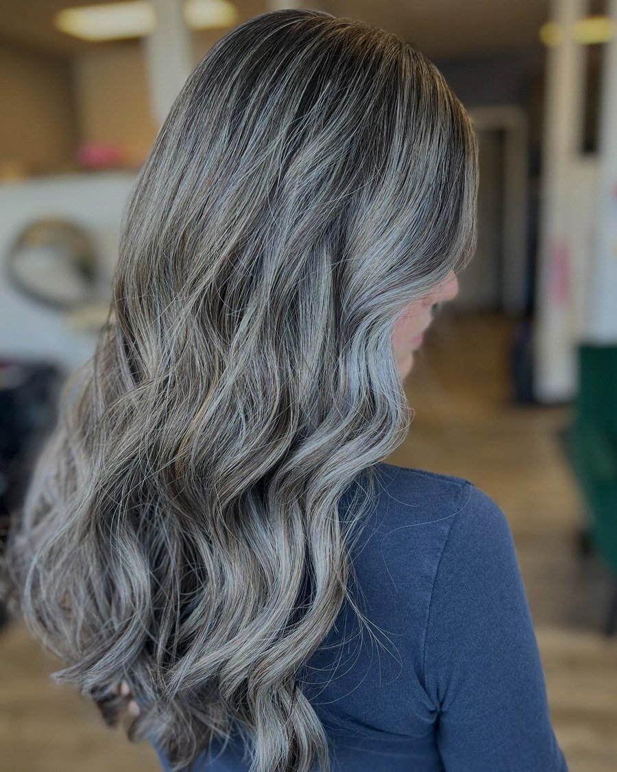 Ash Blonde Gray - gray hair color