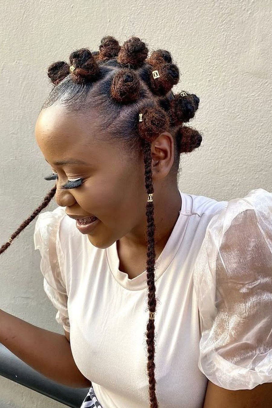 Bantu Knots - curly hairstyles