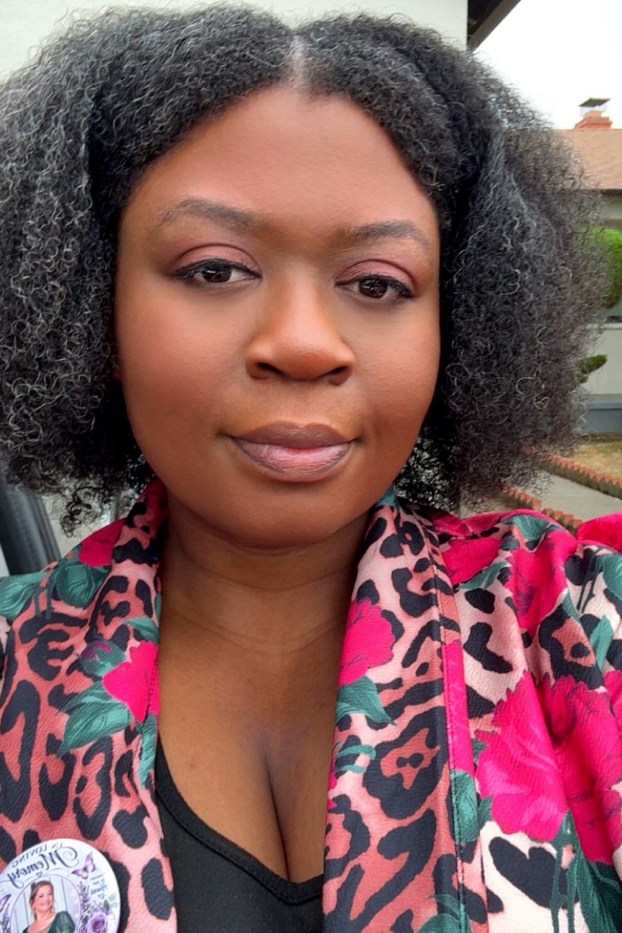 Wash-and-Go Curls hairstyle for black women