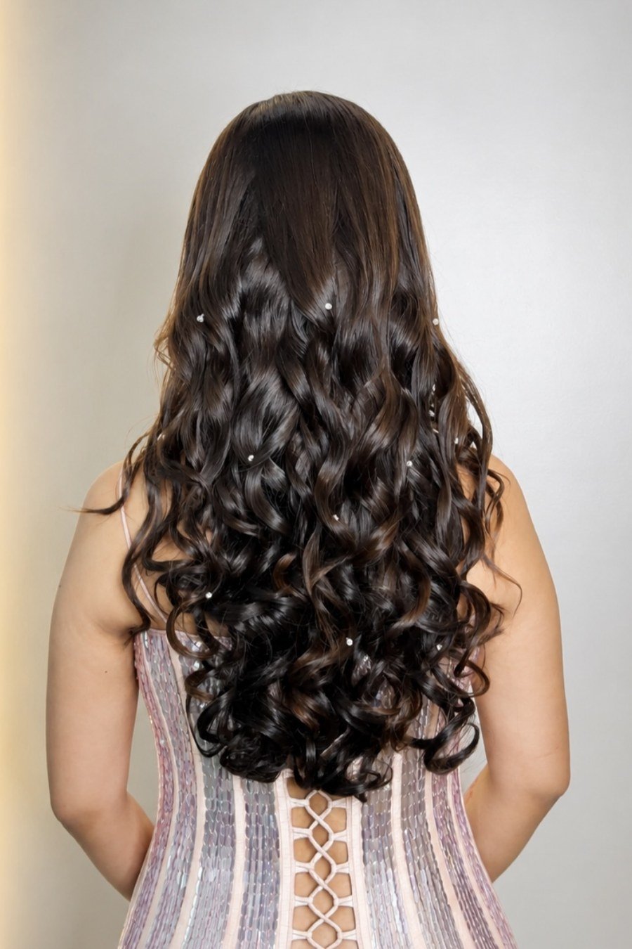 Soft Romantic Curls bridesmaid hairstyle