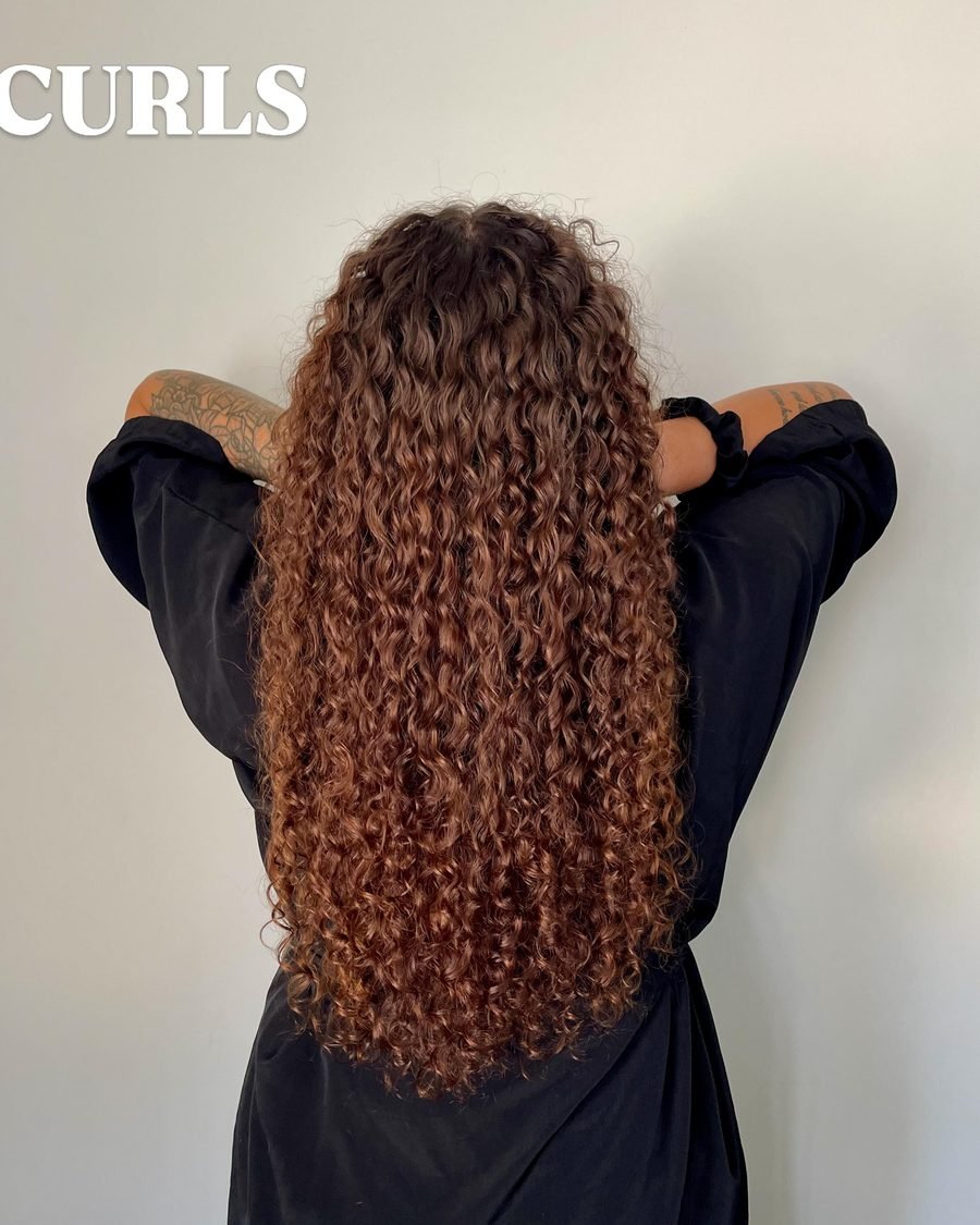 Long Curly U-Cut - long curly hairstyle