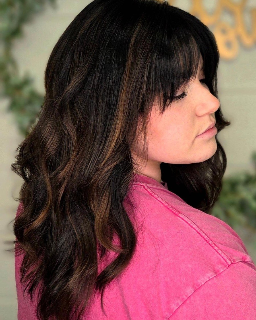 Soft Textured Winter Waves - fall hairstyles for black women