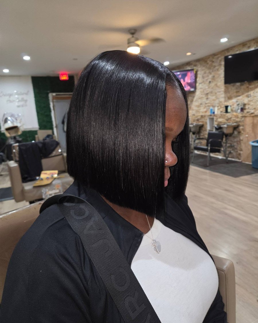 The Sharp Blunt Bob womens haircut