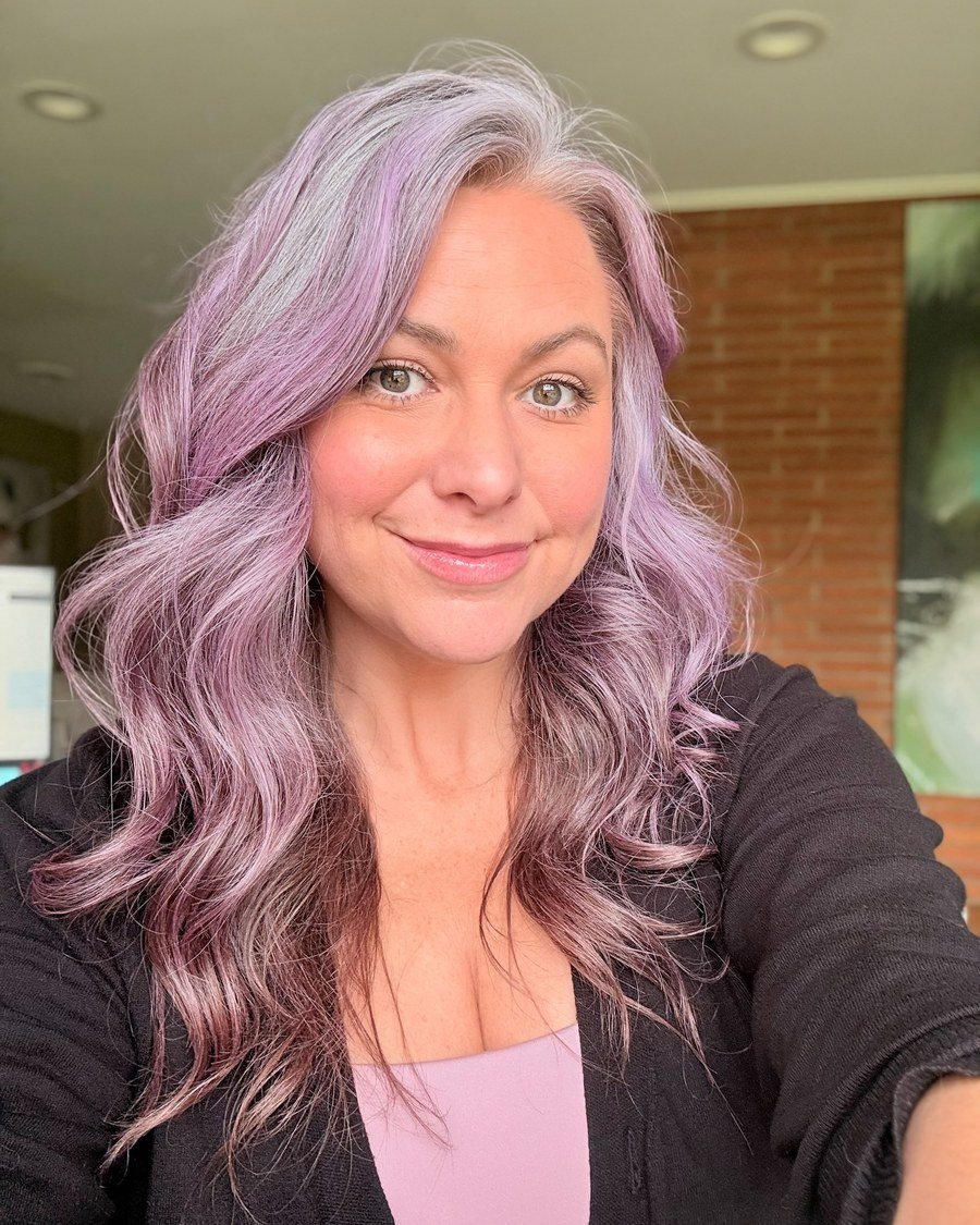 Lavender Mist Gray - gray hair color