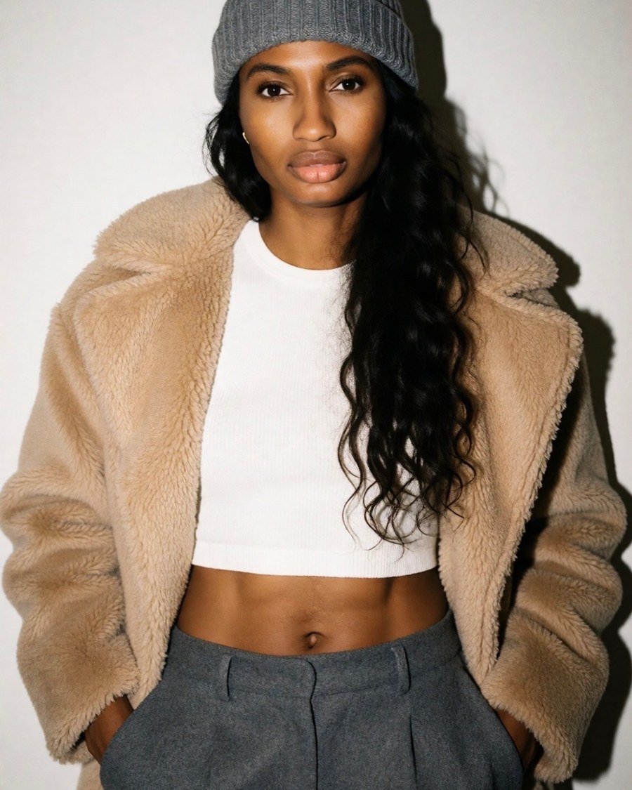The Tucked-Under Faux Bob - beanie hairstyles