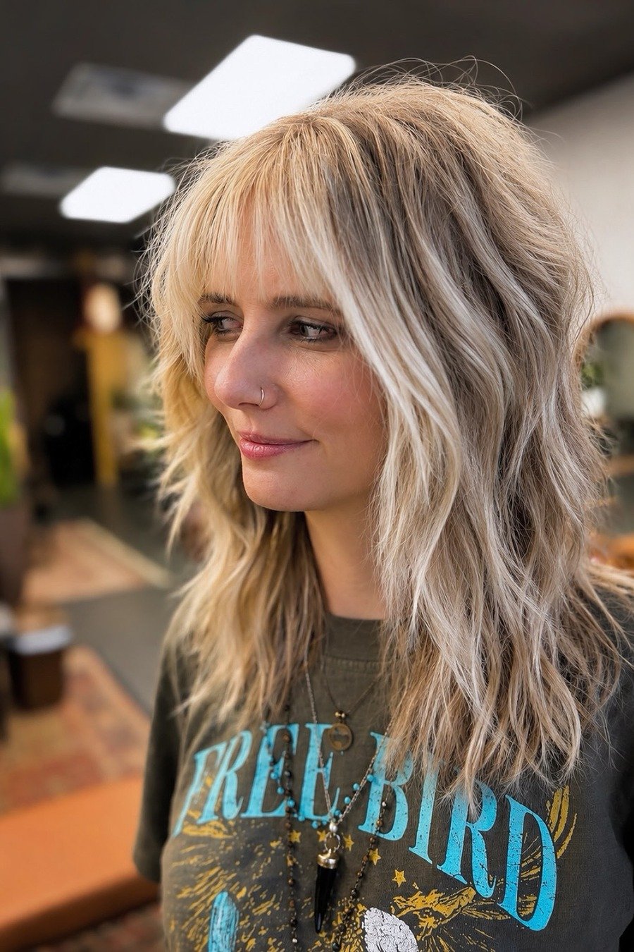 shaggy bangs hairstyle photo 12