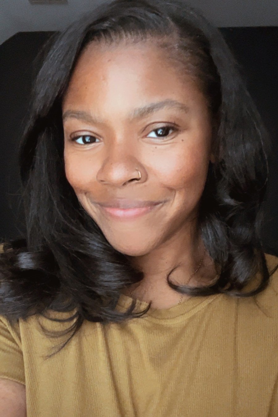 Silk Press hairstyle for black women