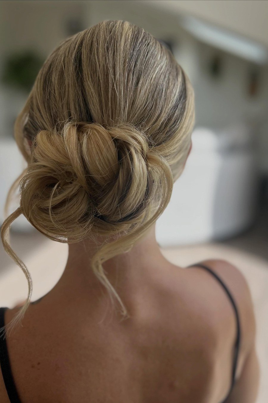 Romantic Side Bun — easy updo for wedding guest hairstyle