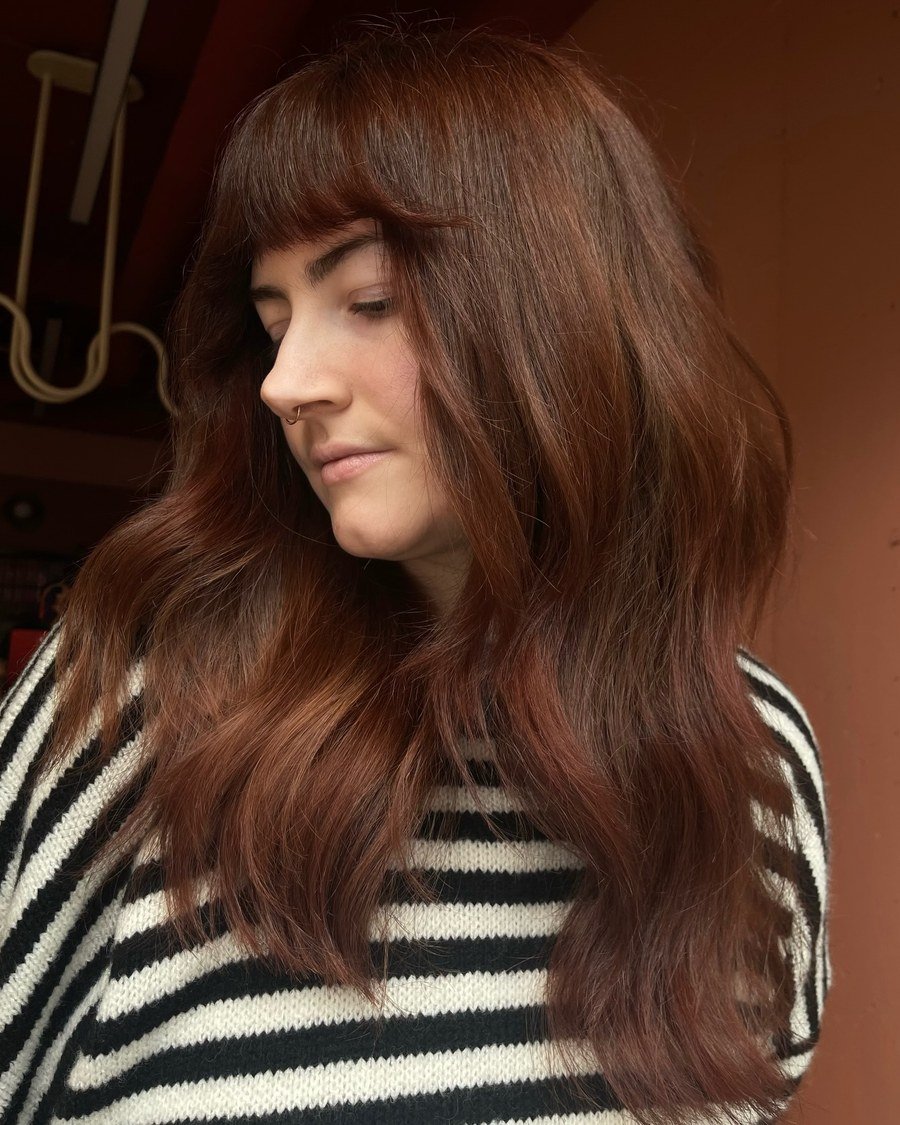 Dark Terracotta Copper - dark copper hair ideas for women