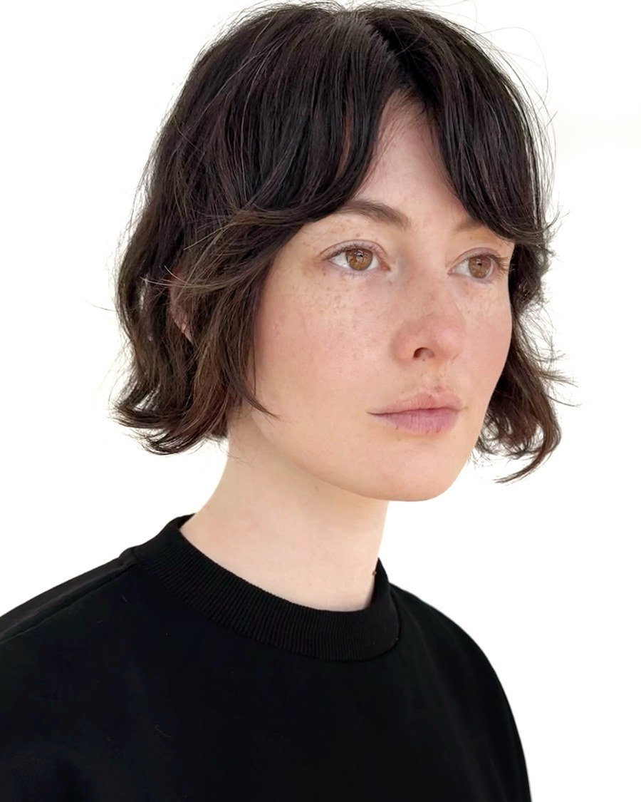 Bob with Wispy Bangs for thick hair - low maintenance short bob haircut