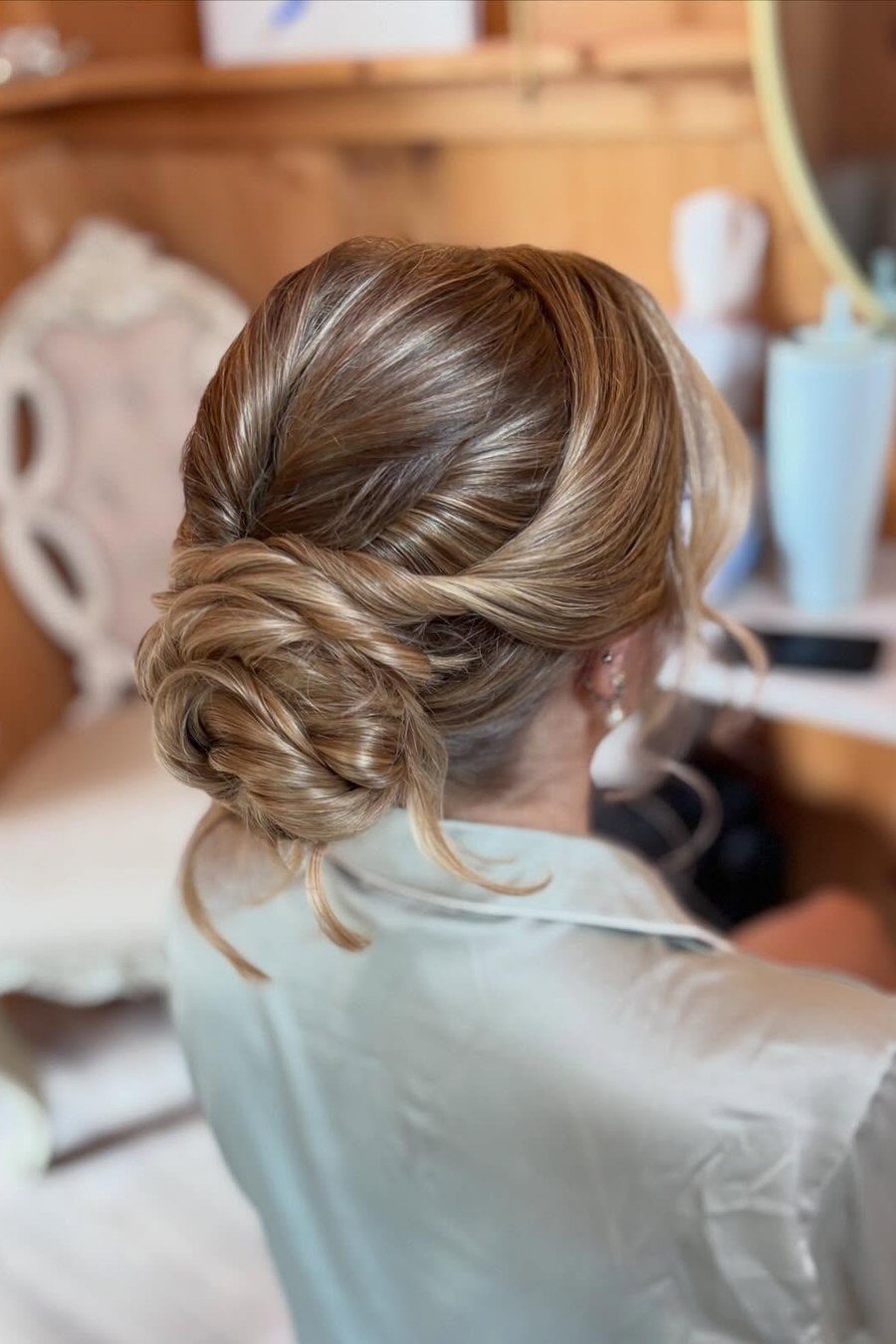 Twisted Crown Updo — easy updo for wedding guest hairstyle