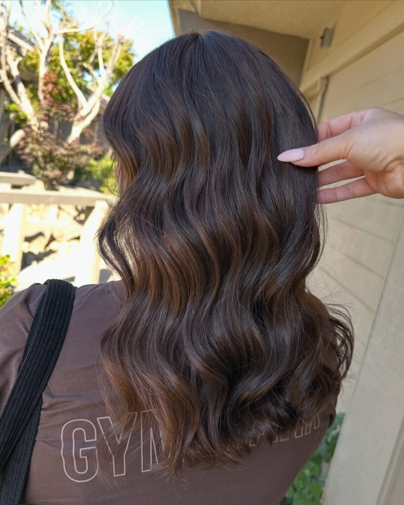 Glazed brown fall hair color 2026