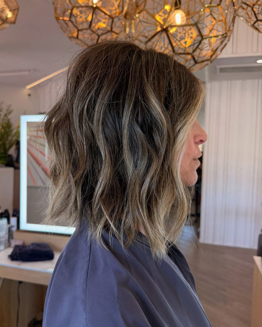 The Textured Lob womens haircut