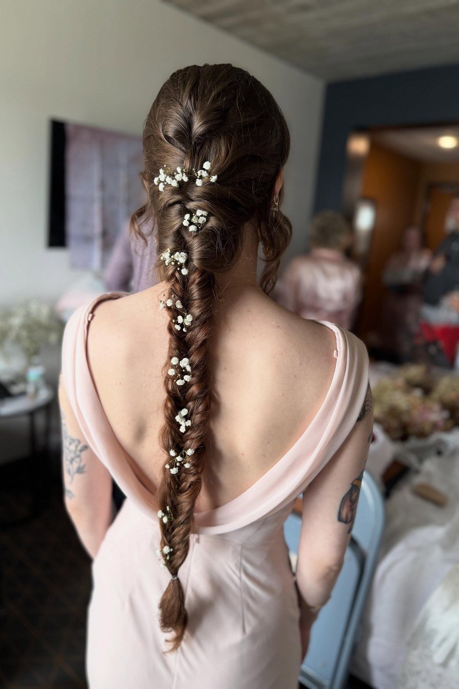 Fishtail Braid bridesmaid hairstyle