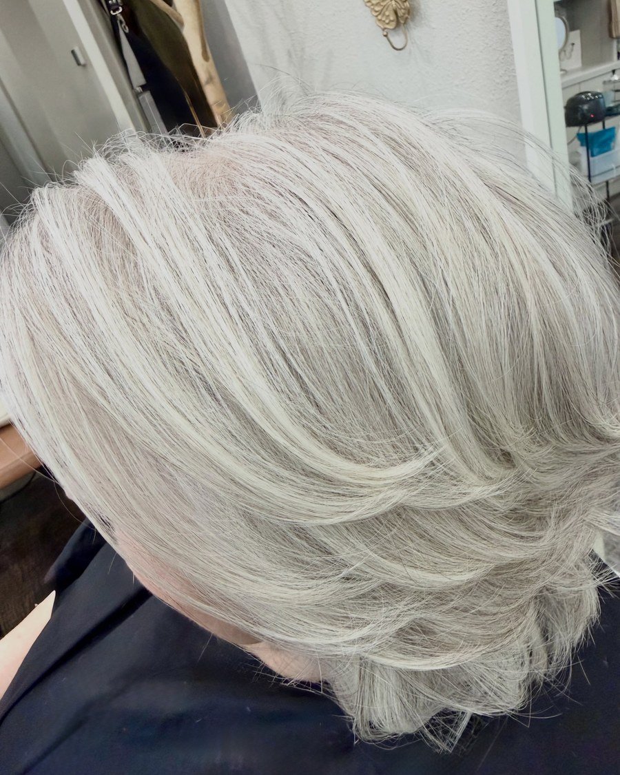Pearl Gray - gray hair color