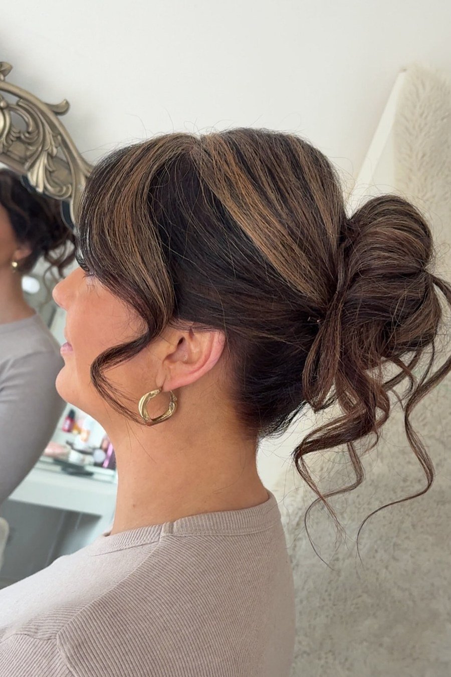 Bubble Braid Updo — easy updo for wedding guest hairstyle