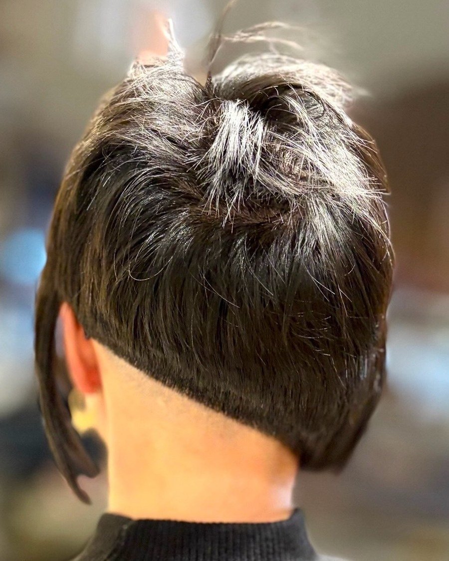Bob with Undercut Nape for thick hair - low maintenance short bob haircut