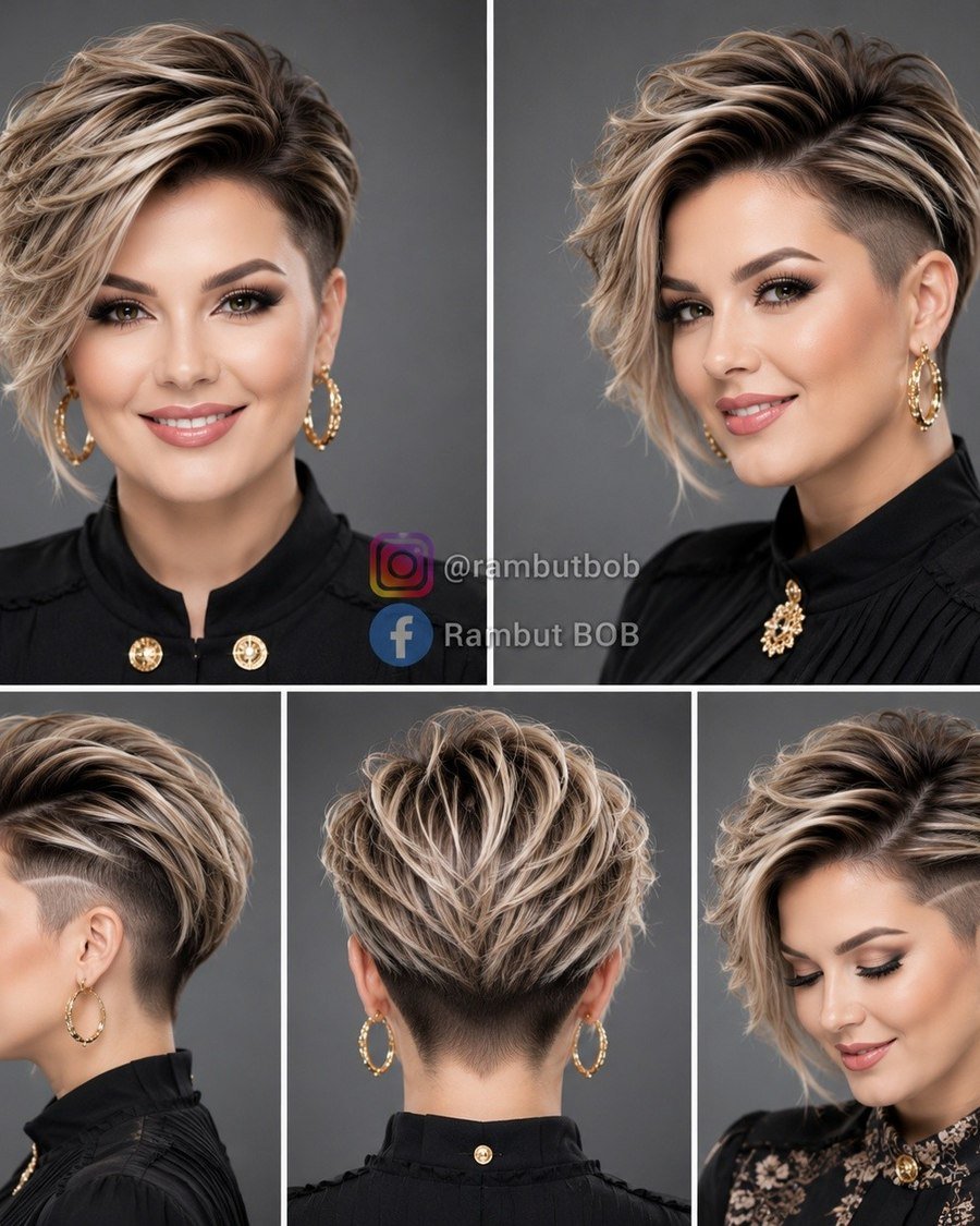 The Undercut Pixie womens haircut