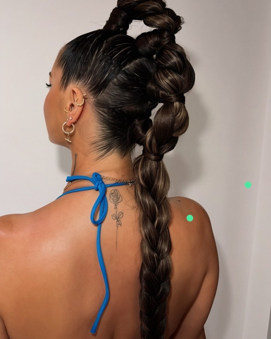 Bubble Ponytail - fall hairstyles for black women