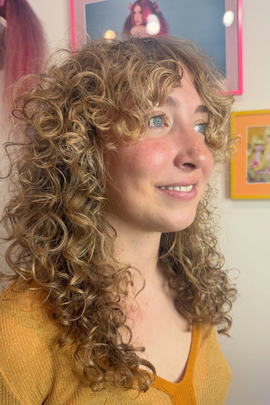 Curly Fringe with Layers - curly hairstyles