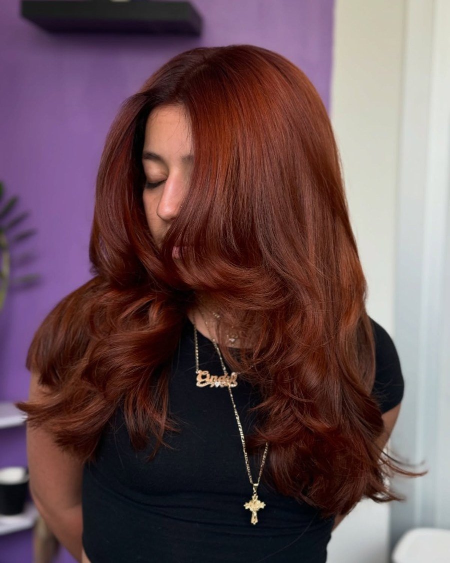Spicy Dark Copper - dark copper hair ideas for women