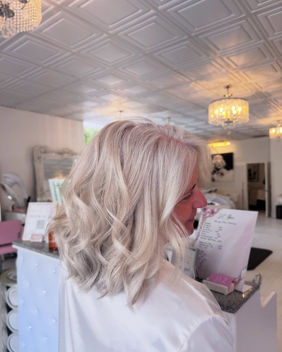 Champagne Gray - gray hair color