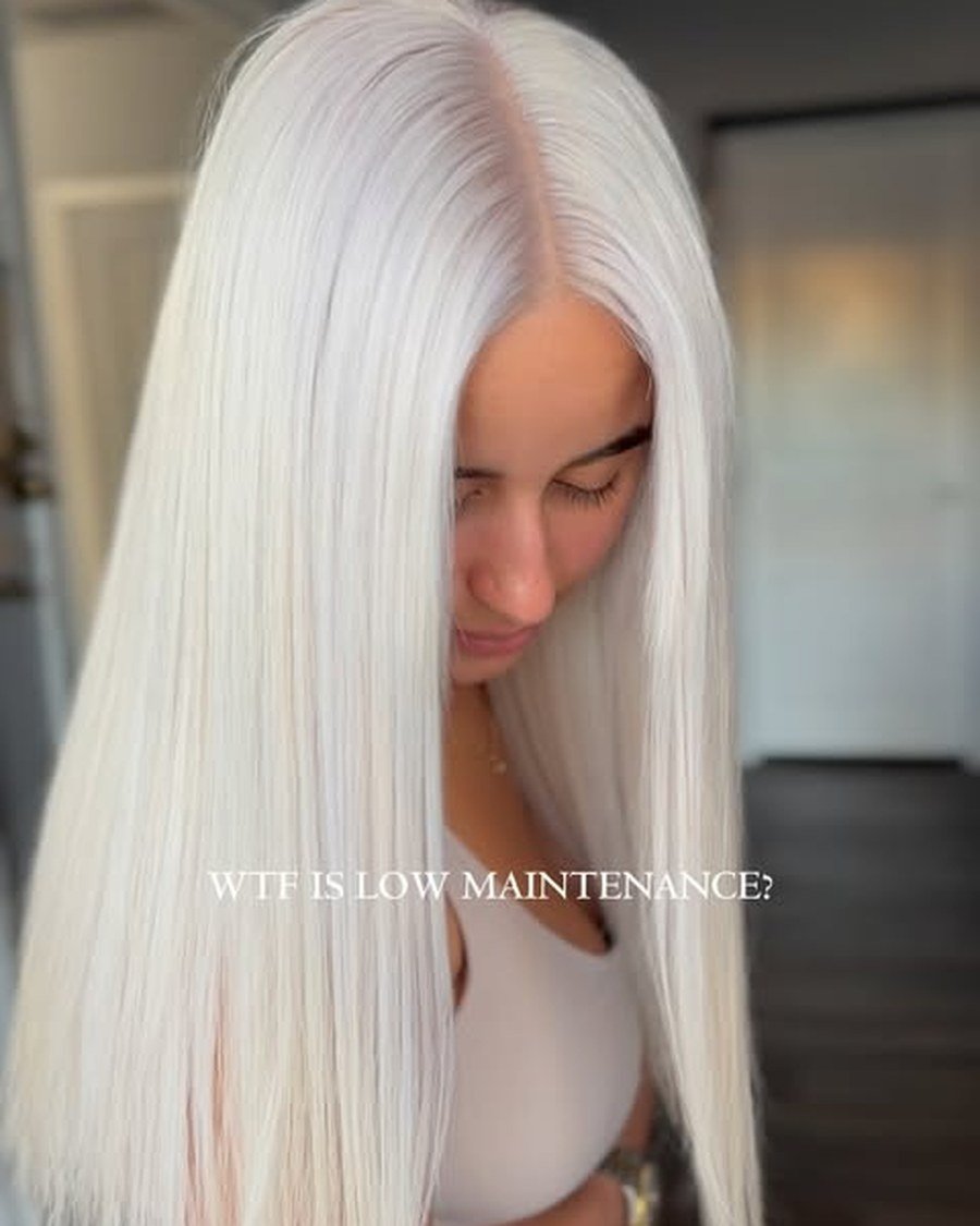 Frosty White Blonde - winter blonde hair
