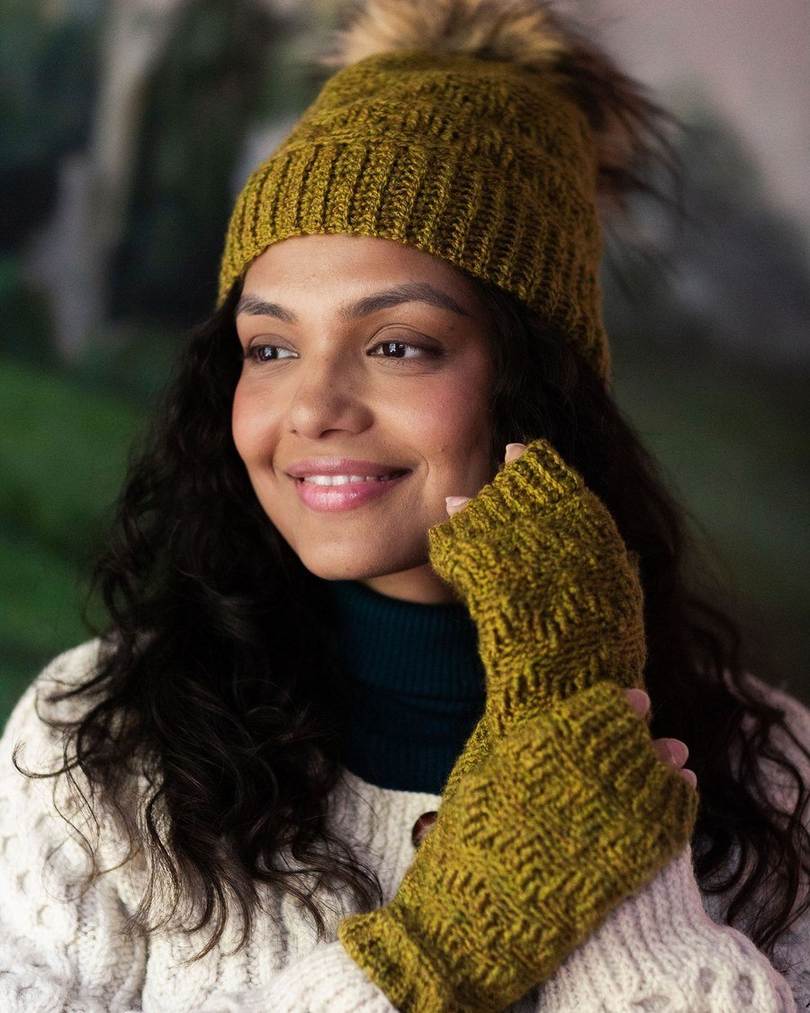 The Curly Halo - beanie hairstyles