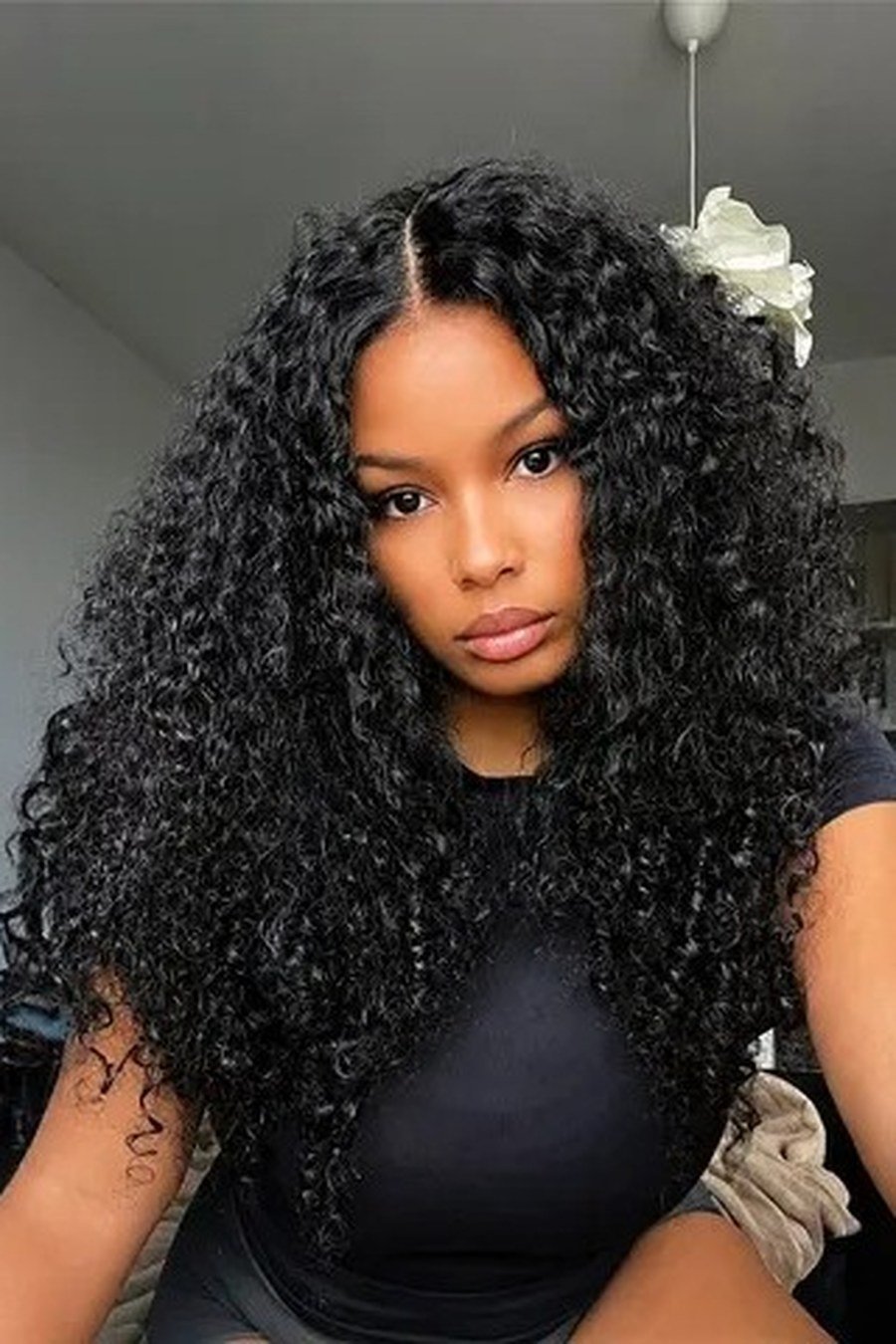 Glueless Wig with Curls hairstyle for black women