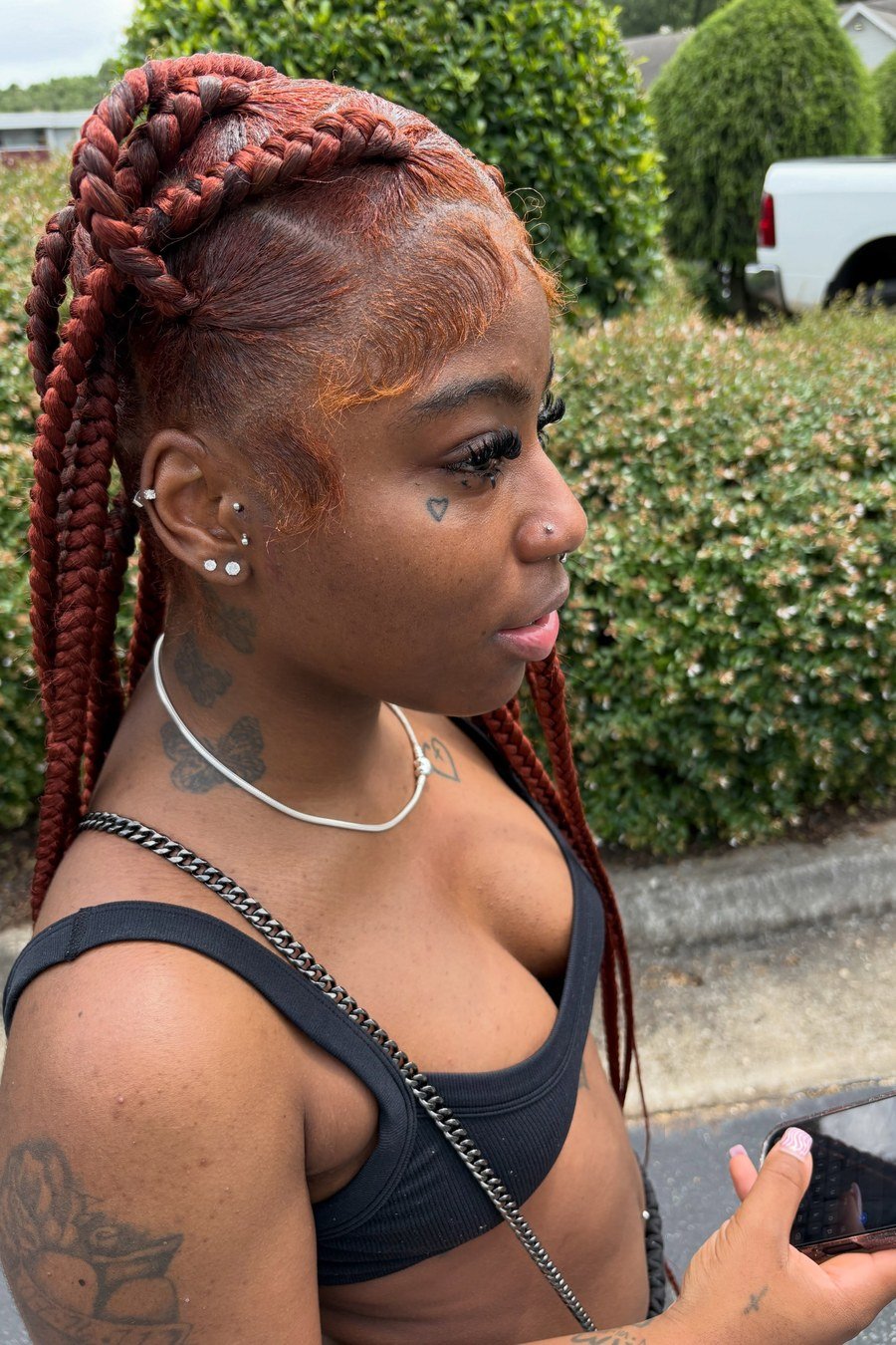 Jumbo Braids hairstyle for black women