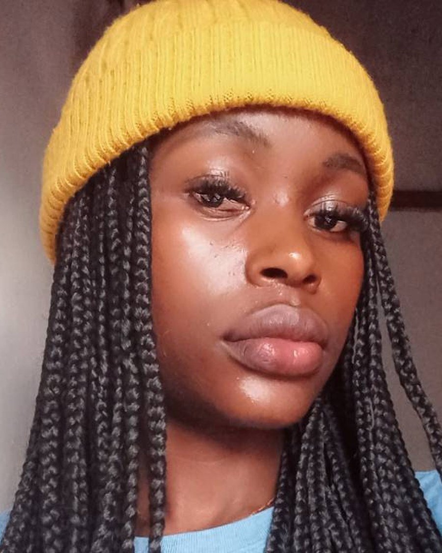 Flat Twists Under the Hat - beanie hairstyles