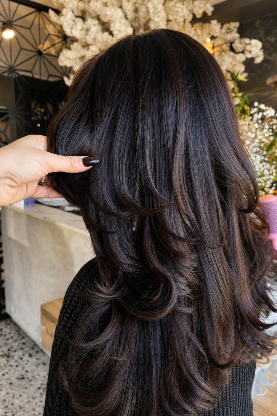 Espresso Brunette Curls - curly hairstyles