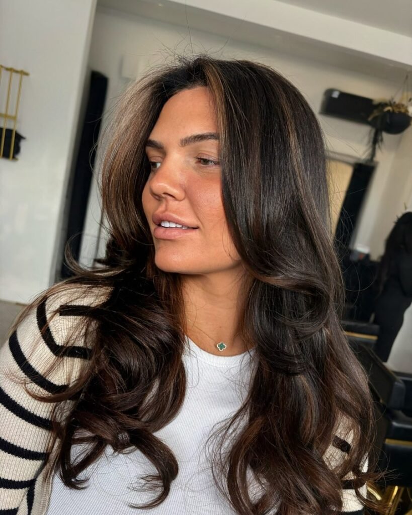 Glossy espresso melt fall hair color 2026