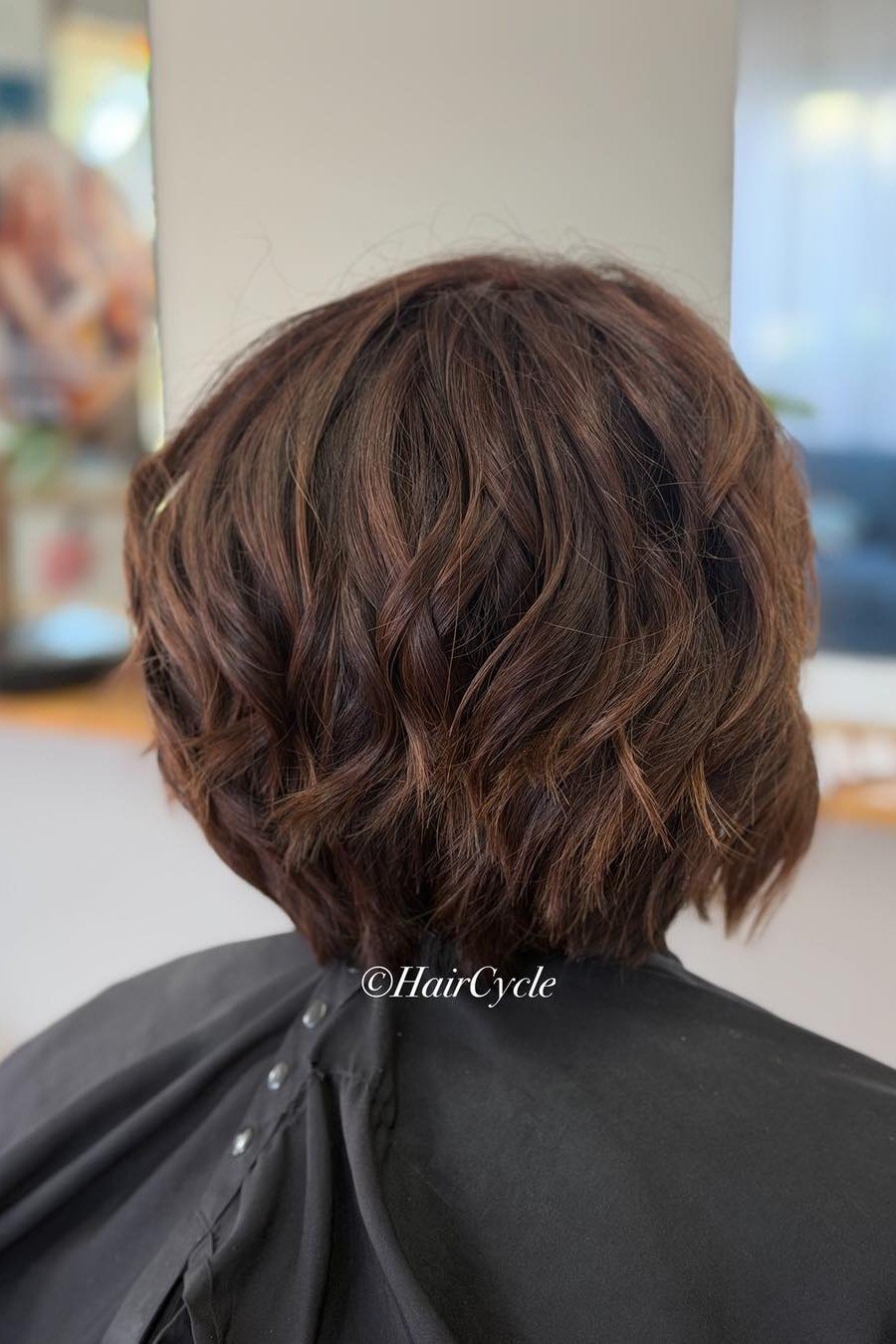 Short Bob with Soft Waves bridesmaid hairstyle