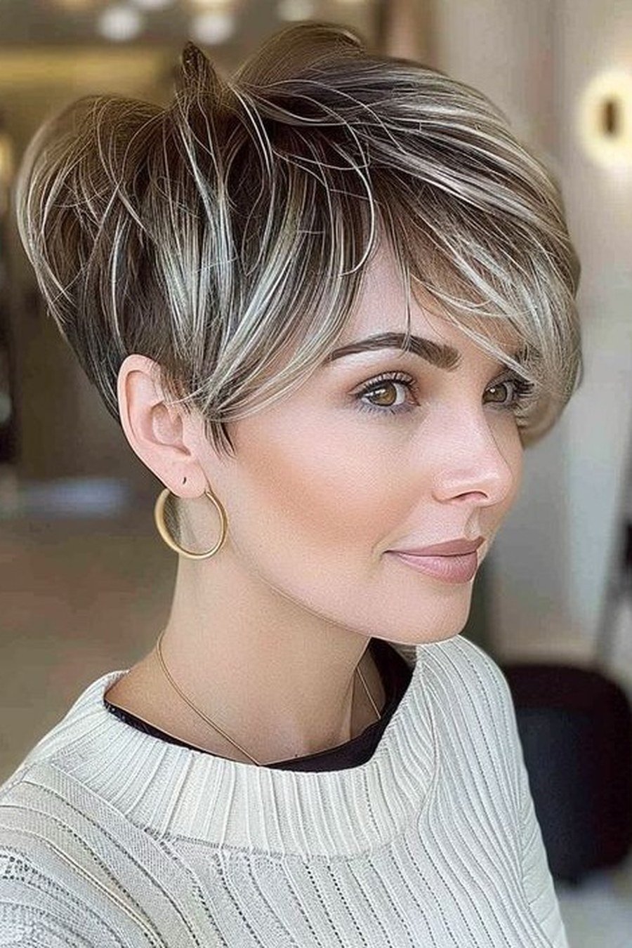 Pixie with Textured Finish bridesmaid hairstyle
