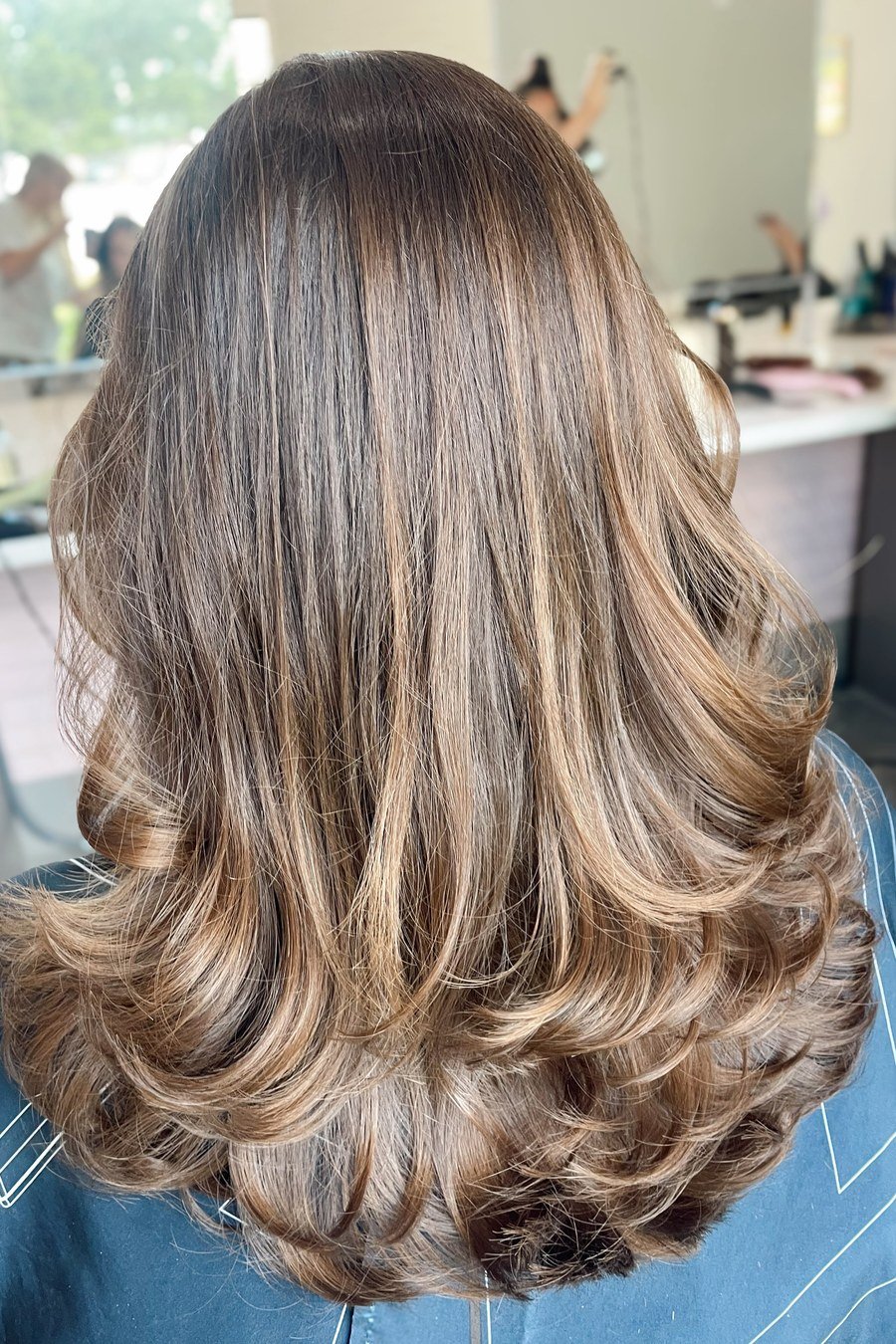 Shoulder-Length Layers with Bounce bridesmaid hairstyle