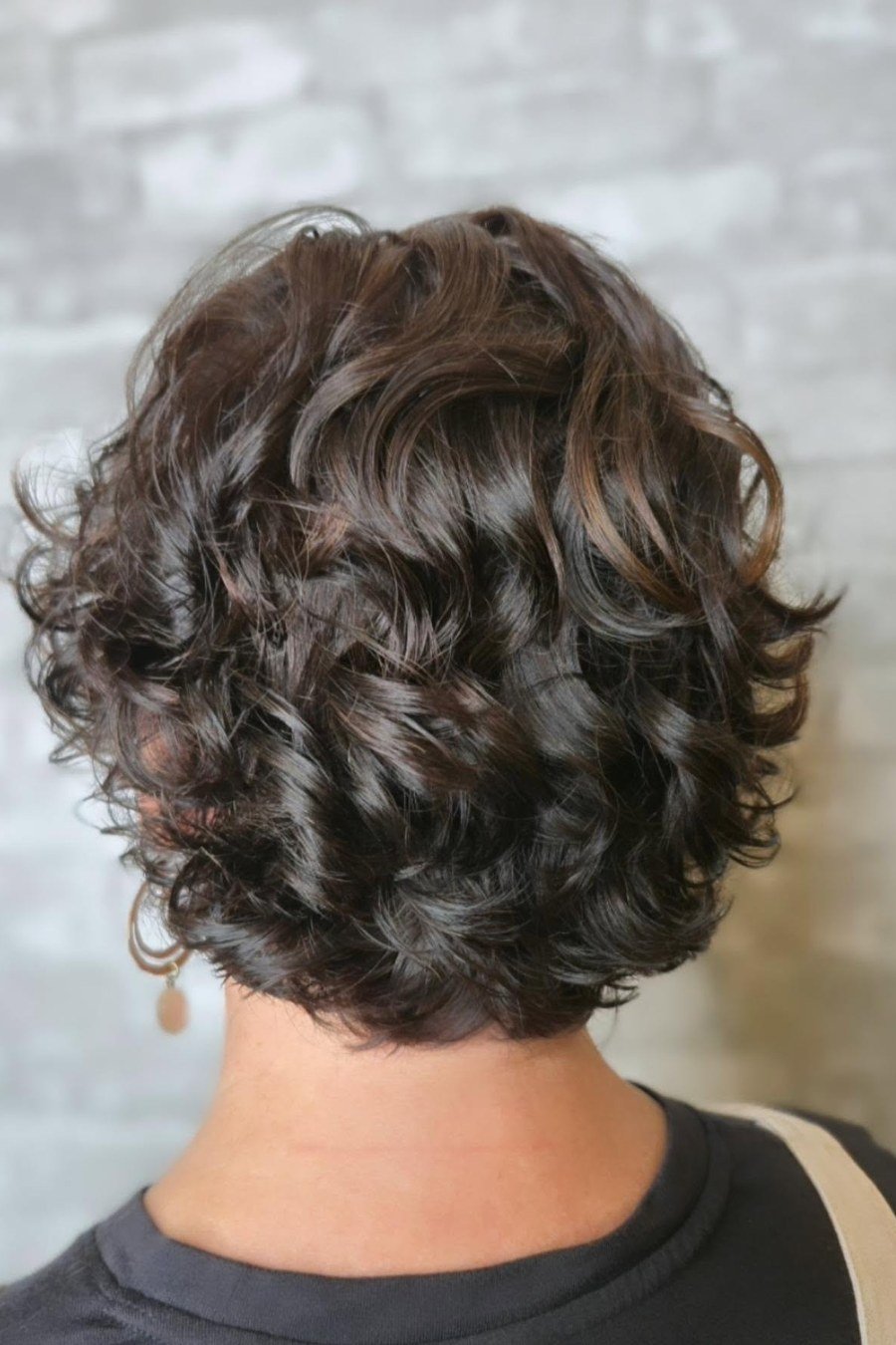 Curly Bob with Tapered Nape — edgy short curly haircuts
