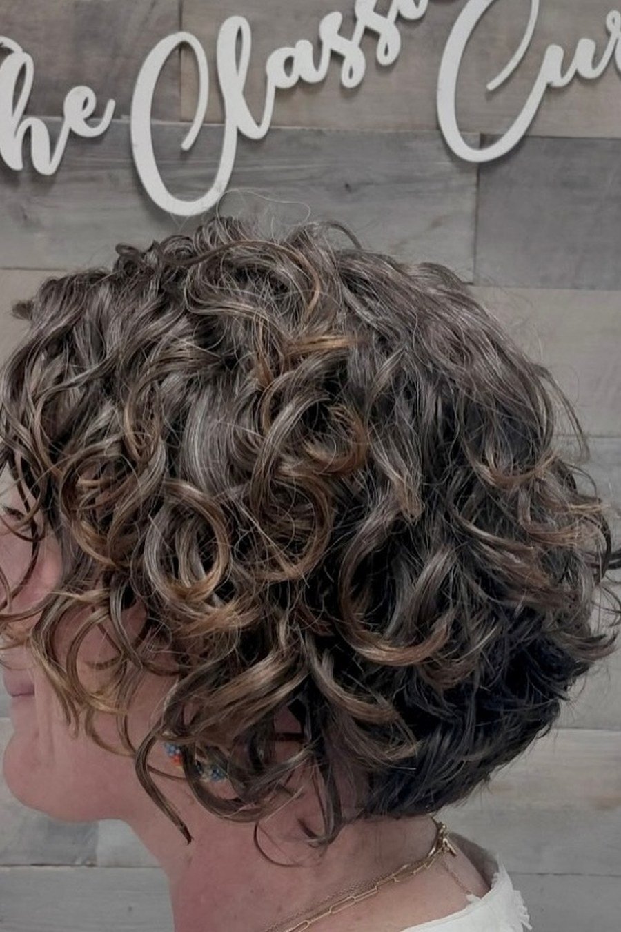 Curly Wedge with Texture — edgy short curly haircuts