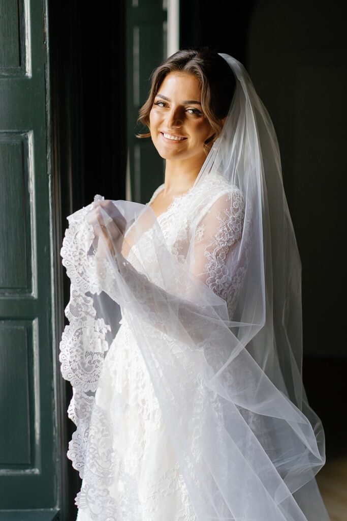 Elegant semi formal updo with veil - semi formal hairstyles for women
